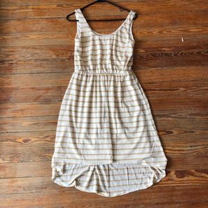 Neutral, striped dress